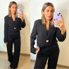 CONJUNTO BLAZER CROPPED - NEGRO CONJUNTO BLAZER CROPPED - NEGRO