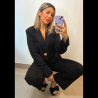 CONJUNTO BLAZER CROPPED - NEGRO CONJUNTO BLAZER CROPPED - NEGRO