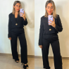 CONJUNTO BLAZER CROPPED - NEGRO CONJUNTO BLAZER CROPPED - NEGRO