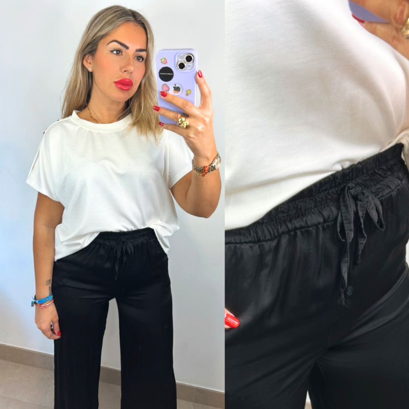 PANTALÓN RASO - NEGRO PANTALÓN RASO - NEGRO