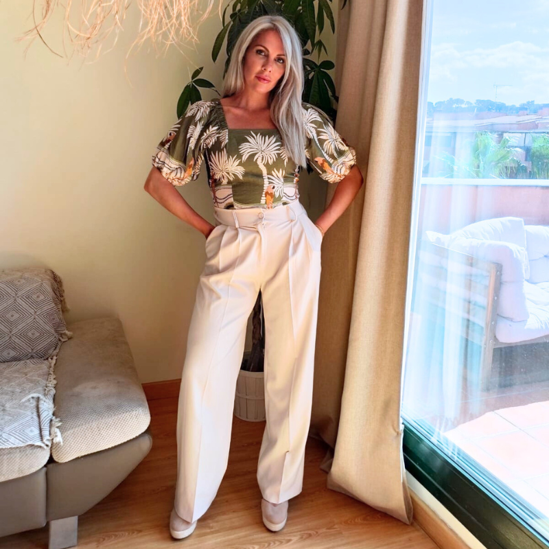 PANTALÓN PINZA - MARFIL PANTALÓN PINZA - MARFIL