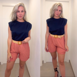 SHORT FLUIDO - CORAL