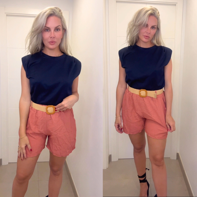 SHORT FLUIDO - CORAL SHORT FLUIDO - CORAL